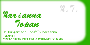 marianna topan business card
